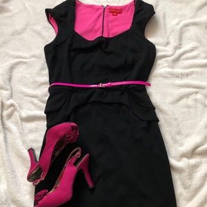 Body curving little black dress